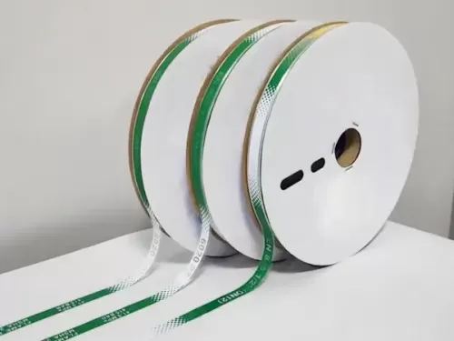 label transfer strip vulkanisasi